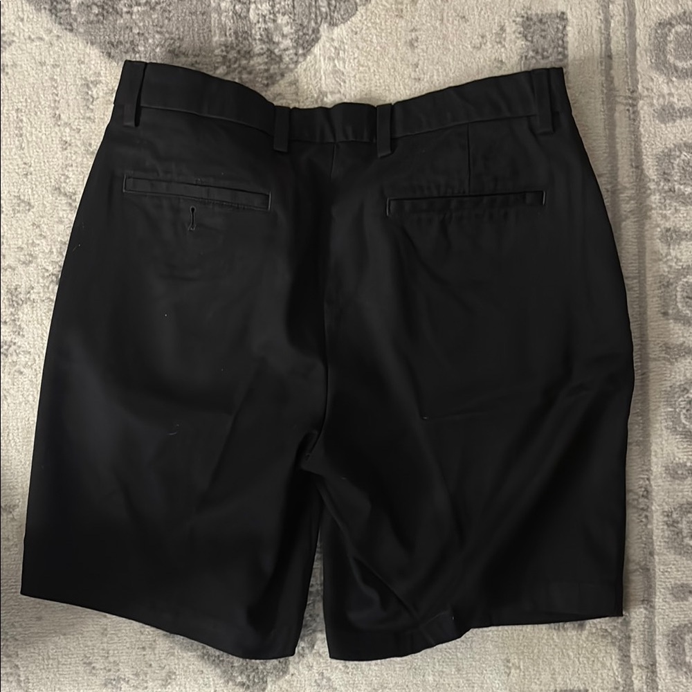 Amazon Essentials Black Flat Front Shorts - image 3